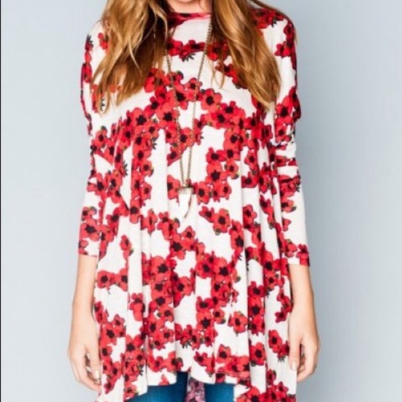 Show Me Your MuMu Tops - SMYM | Red Poppy Tunic